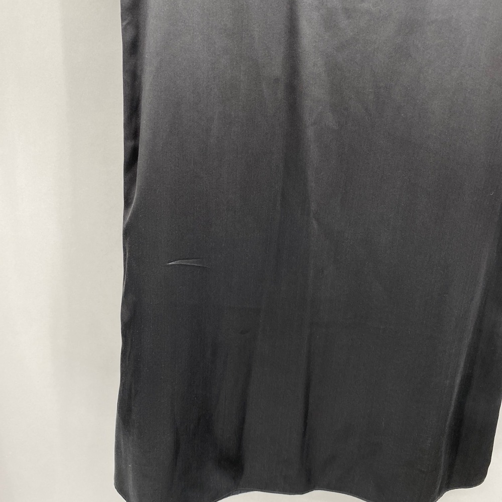 Kathryn Conover Satin Puff Sleeve Shift Dress Womens Size 8 Black Purple Mini - Picture 6 of 16